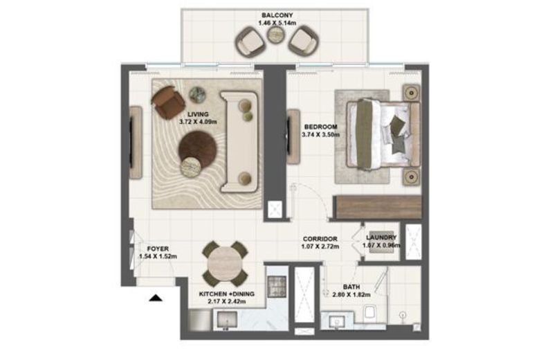 Silva at Dubai Creek Harbour by Emaar floor plan