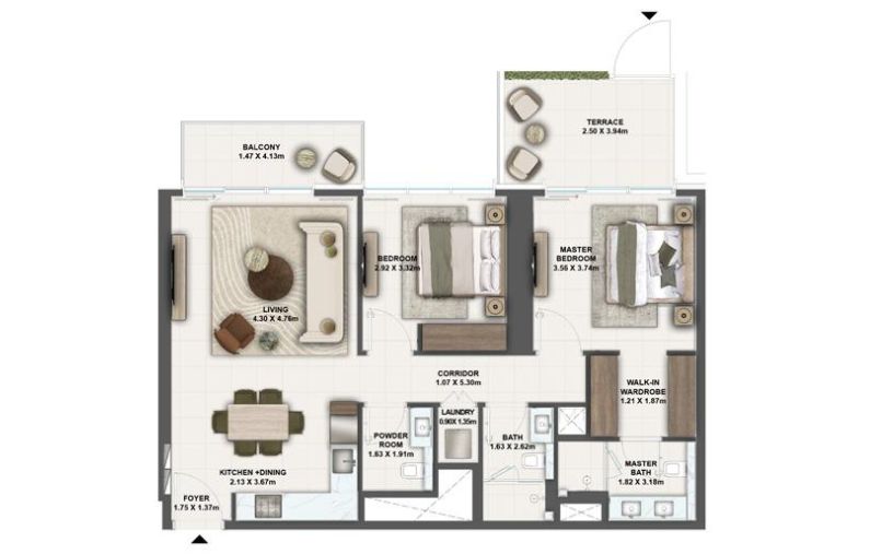Silva at Dubai Creek Harbour by Emaar floor plan