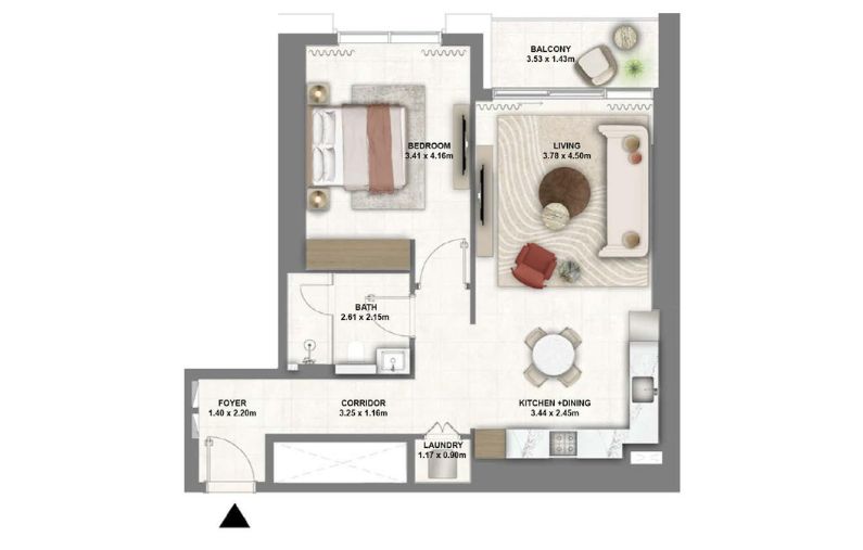 Montiva by Vida at Dubai Creek Harbour floor plan
